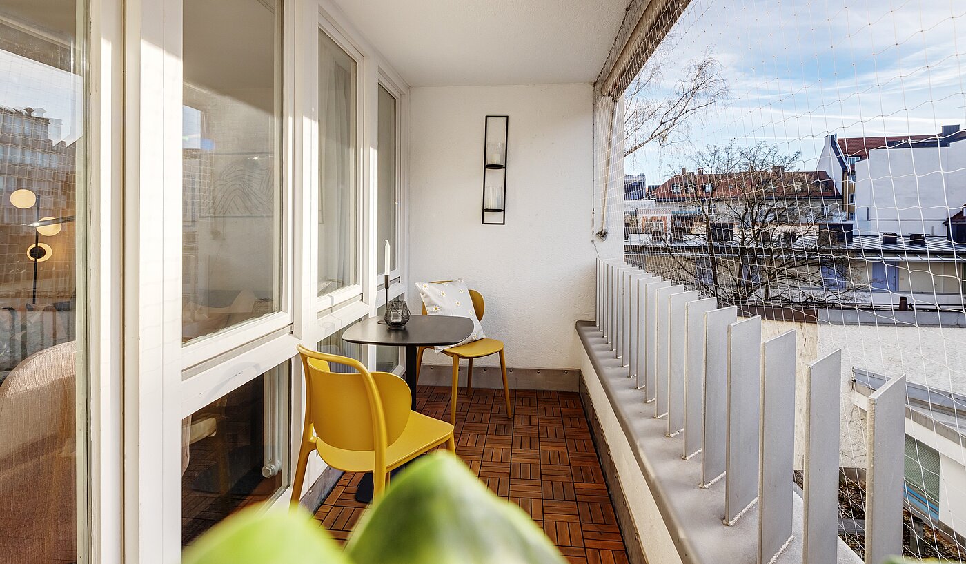 Appartamento a 1 camera | München-Maxvorstadt | 70132 | Sonnige Loggia...
