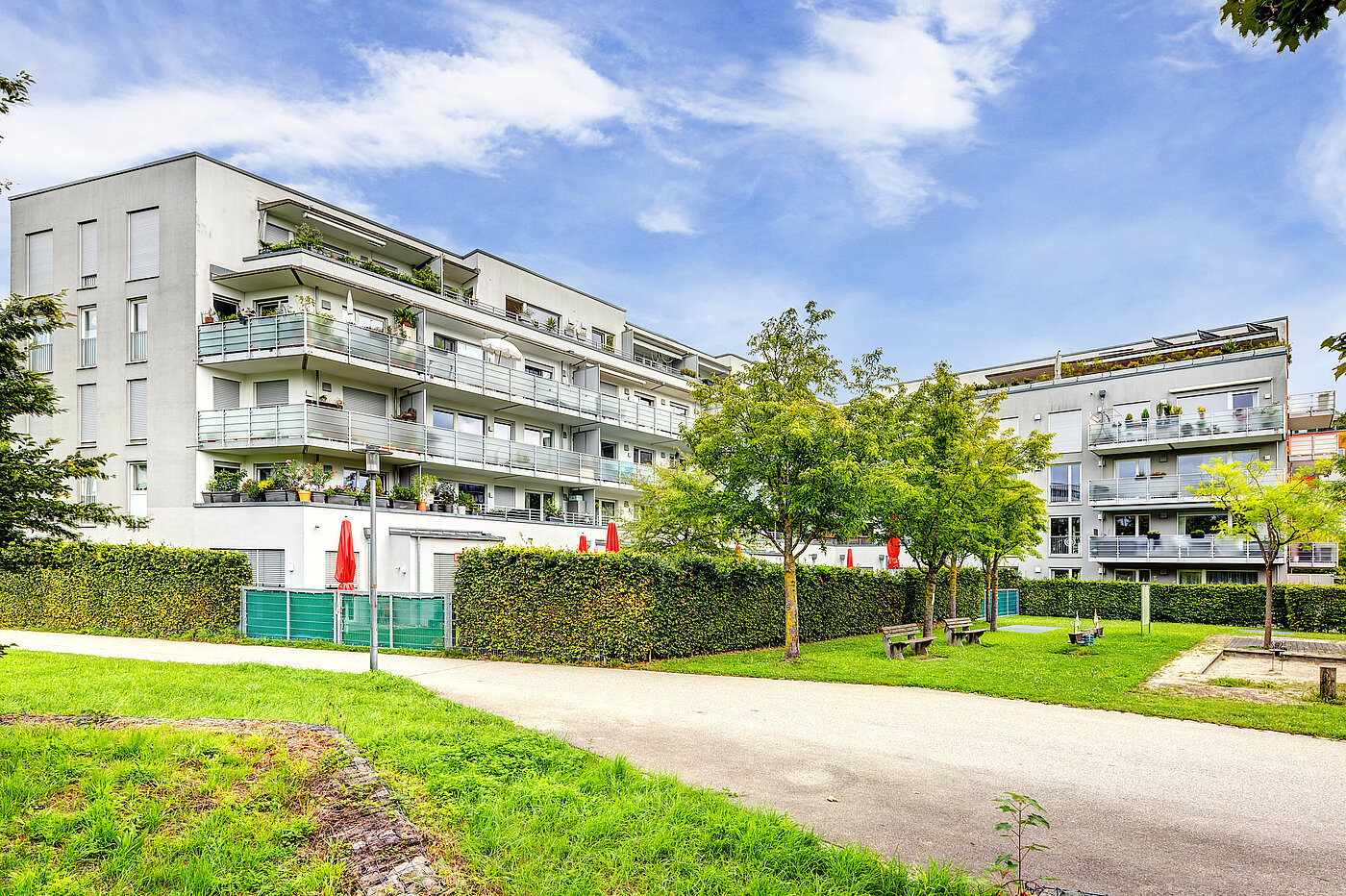 Appartamento a 2 camere | München-Schwabing | 70153 | Ansicht Fassade vom Innenhof aus