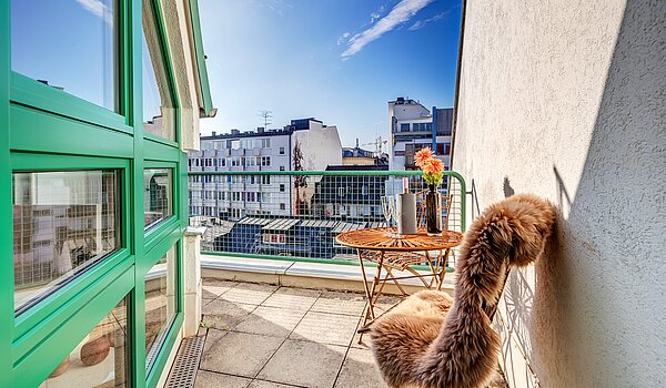 Appartamento a 1 camera | München-Maxvorstadt | 70165 | Süd/West Terrasse mit...