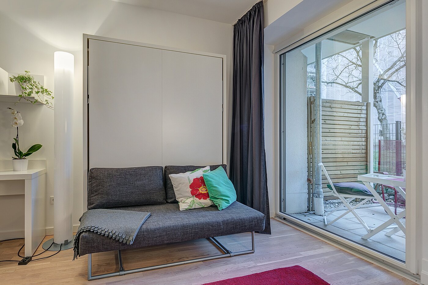Appartamento al piano terra a 1 camera | München-Bogenhausen | 2301ML3 | Praktisch verstecktes Wandklappbett