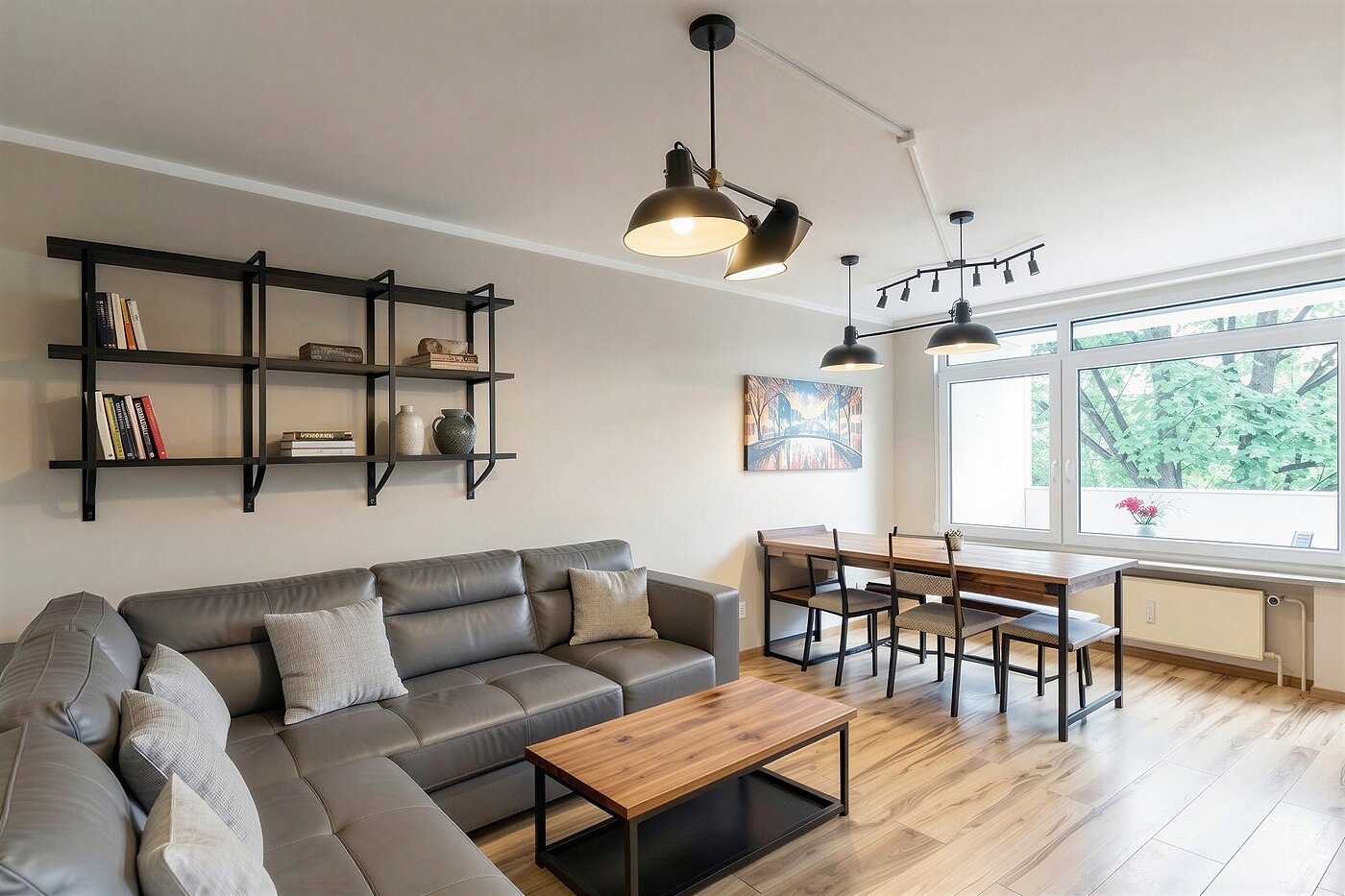 Appartamento a 4 camere | München-Aubing | 70276 | KI-generiertes Möblierungsbeispiel