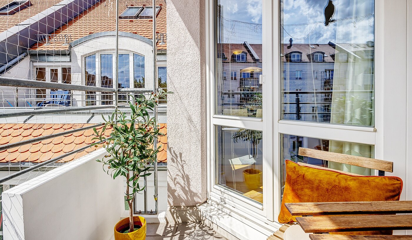 Appartamento a 1.5 camere | München-Schwabing | 2205ML81 | Sonniger Balkon