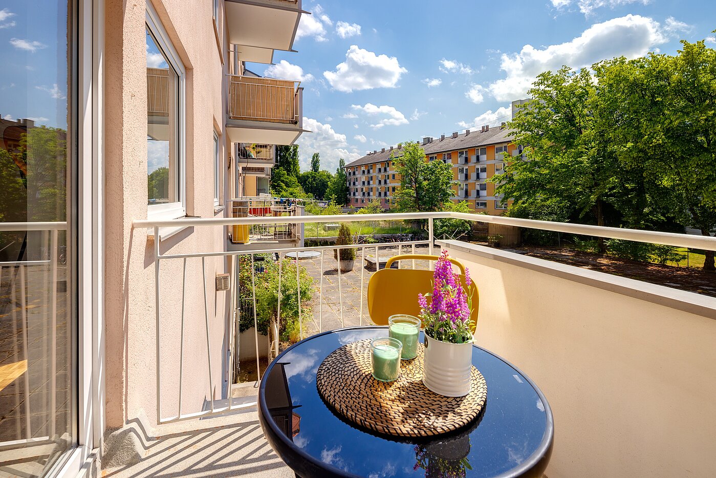Appartamento a 3 camere | München-Obergiesing | 70028 | Gemütlicher West-Balkon mit...