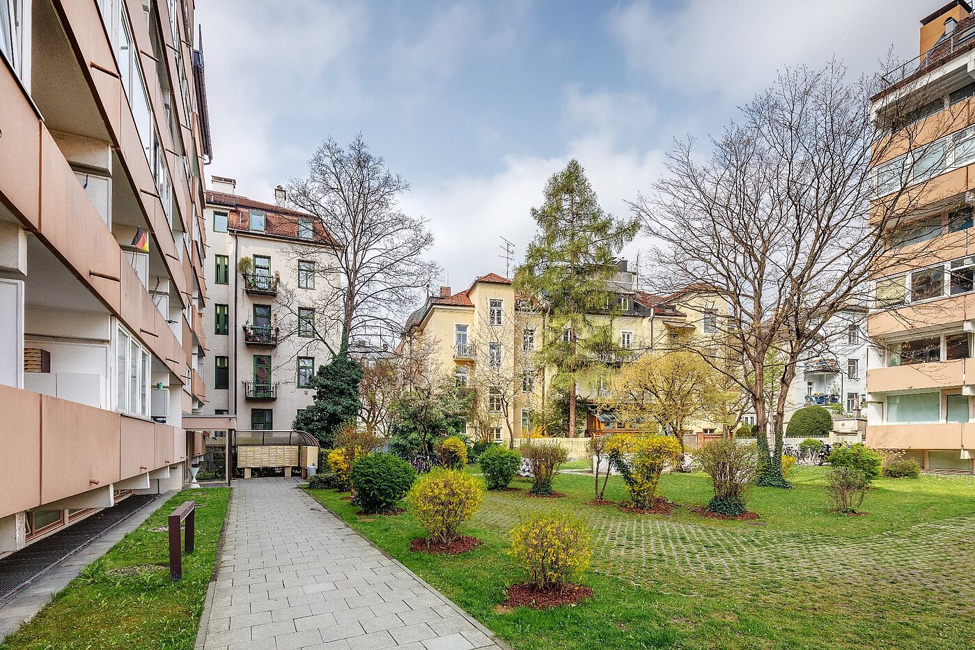 Appartamento a 1 camera | München-Nymphenburg | 1912ML2 | Gepflegter Innenhof