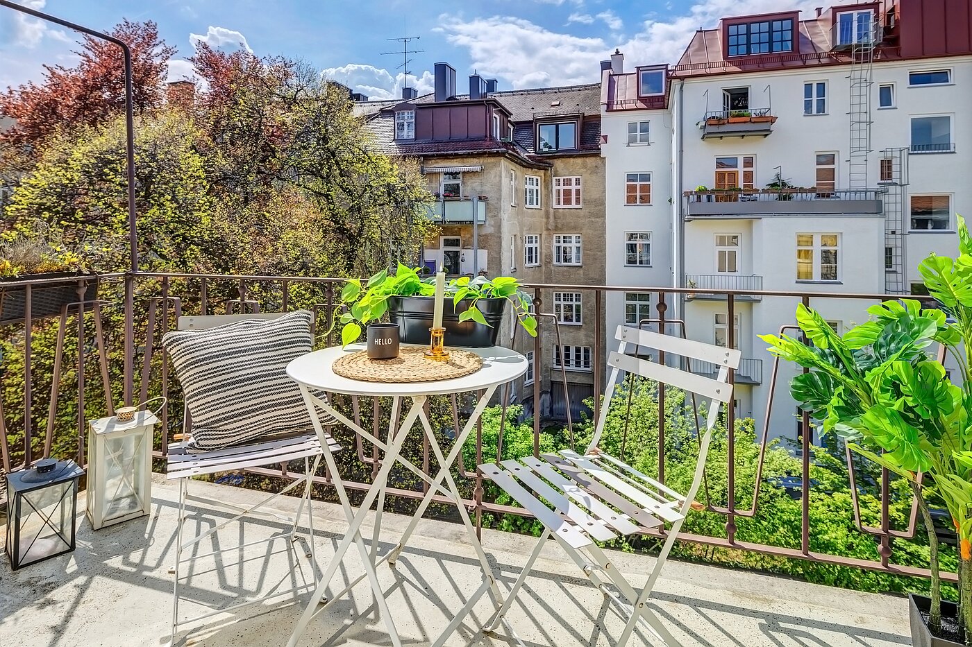 Appartamento a 1.5 camere | München-Schwabing | 70014 | Sonniger Balkon