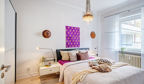 Appartamento al piano terra a 2 camere | München-Schwabing | 70394 | Schlafzimmer