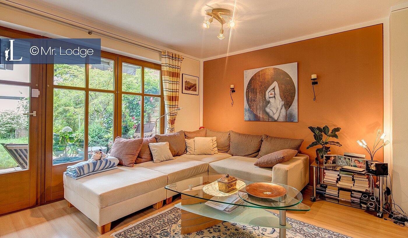 Appartamento al piano terra a 2 camere | München-Lochhausen | 1706ML1 | Helles Wohnzimmer