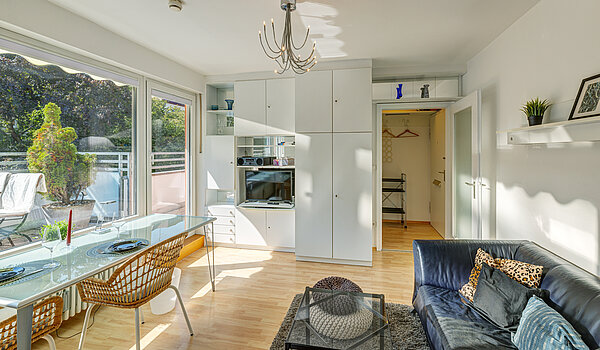 Appartamento a 1 camera | München-Schwabing | 70449 | Sehr helles Wohnzimmer...