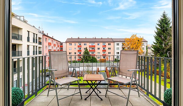 Appartamento a 3 camere | München-Moosach | 70164 | ...und einem kleinen Balkon zum Innenhof
