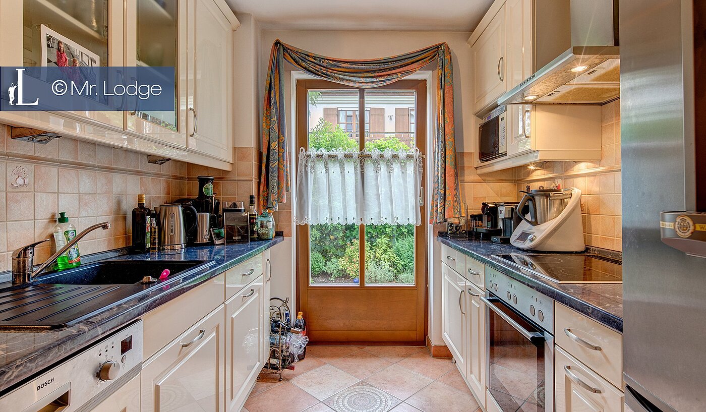 Appartamento al piano terra a 2 camere | München-Lochhausen | 1706ML1 | Küche/Frühstücksterrasse-Ost