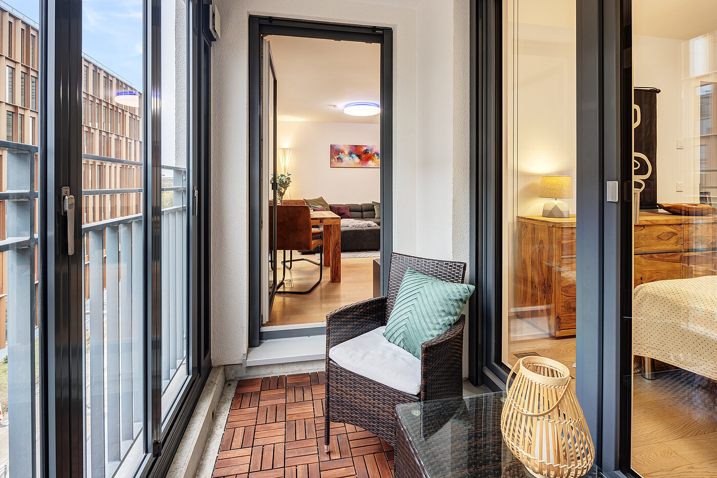 Appartamento a 2 camere | München-Bogenhausen | 70160 | Verglaste Loggia