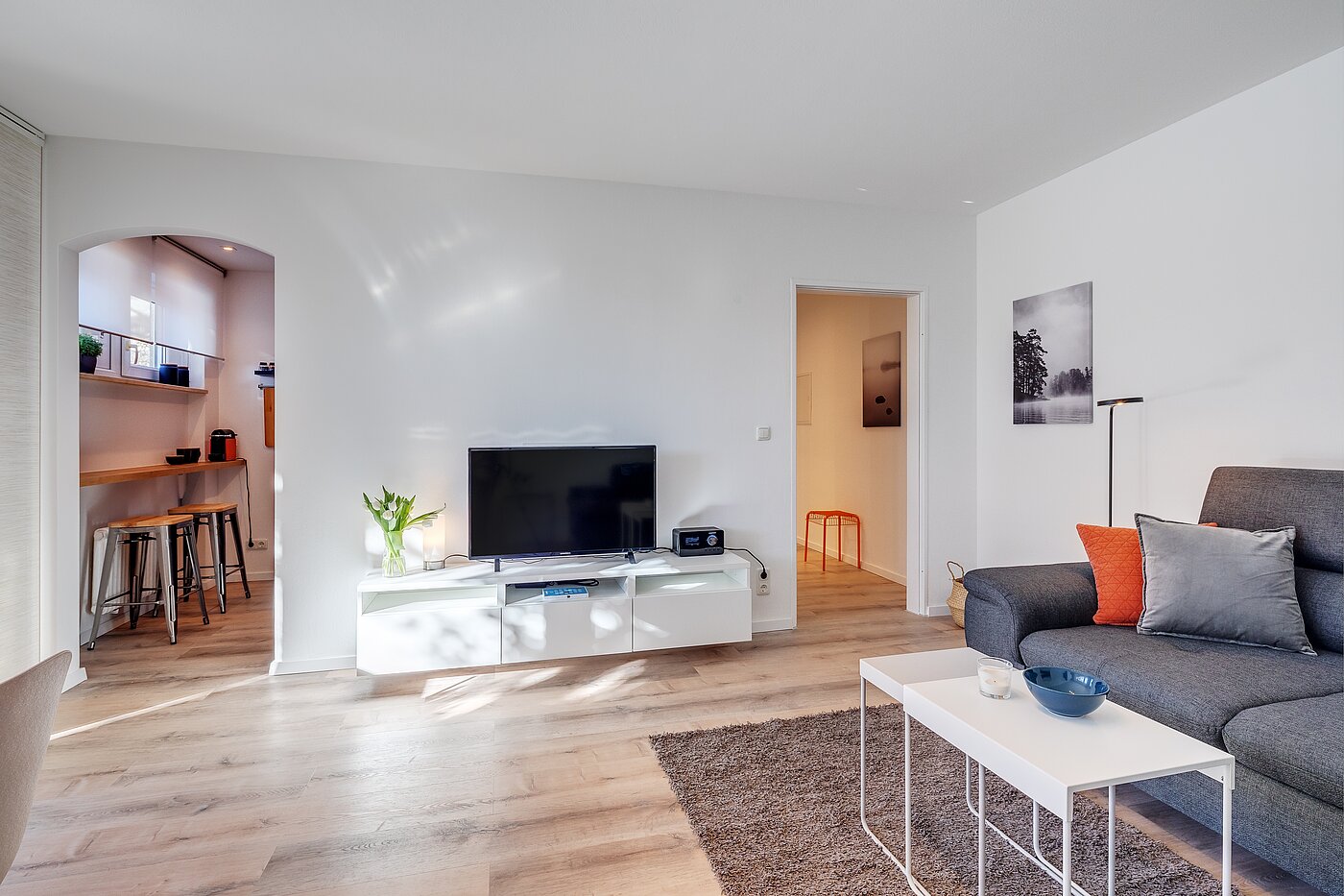 Appartamento al piano terra a 2 camere | München-Moosach | 70462 | Wohnzimmer