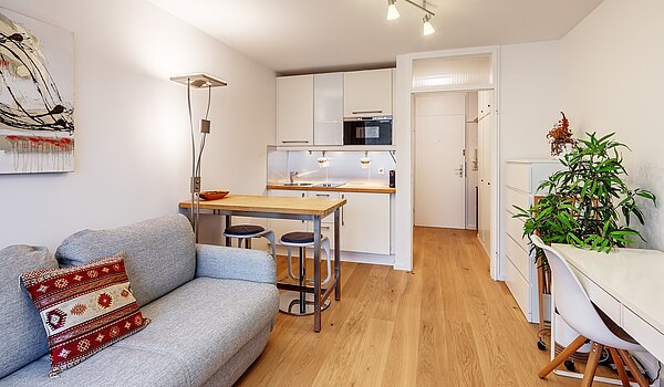 Appartamento a 1 camera | München-Schwabing | 70475 | Wohnzimmer...