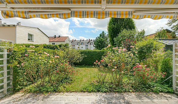 Casa centrale a schiera a 5 camere | München-Obermenzing | 1907ML6 | Südterrasse und Garten