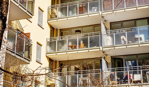Appartamento a 2 camere | München-Maxvorstadt | 70001 | Ansicht Balkon