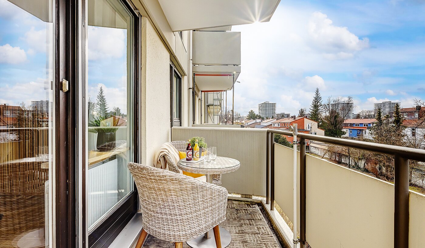 Appartamento a 1 camera | München-Milbertshofen | 2112ML4 | Sonniger Balkon...