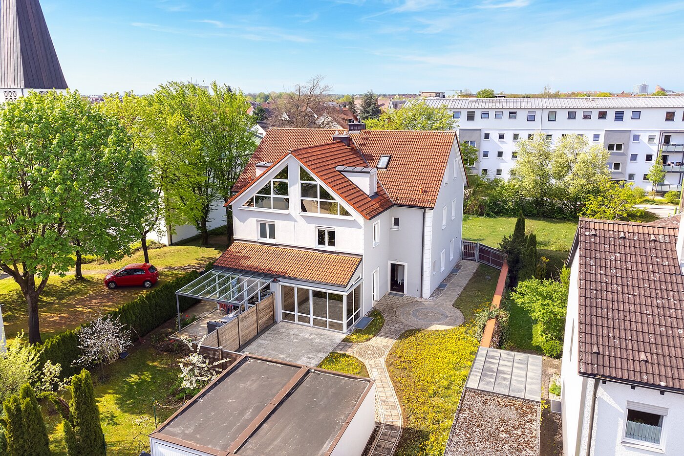 Casa bifamiliare a 6.5 camere | Unterschleißheim | 70122 | Vogelperspektive