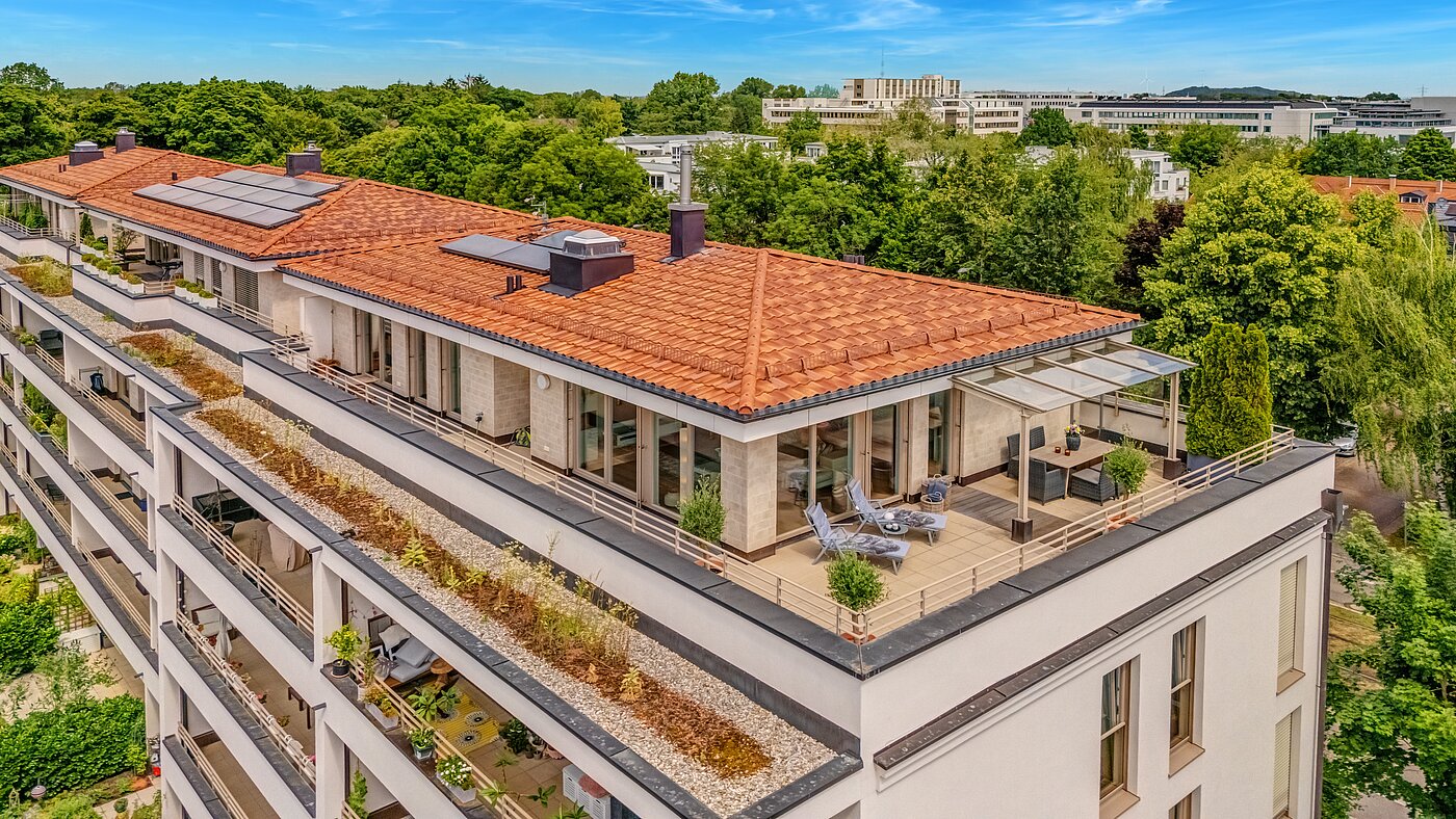 Penthouse a 3.5 camere | München-Oberföhring | 70237 | Luftaufnahme