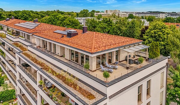 Penthouse a 3.5 camere | München-Oberföhring | 70237 | Luftaufnahme