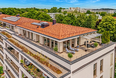 Oberföhring: Attico esclusivo con ascensore privato - disponibile