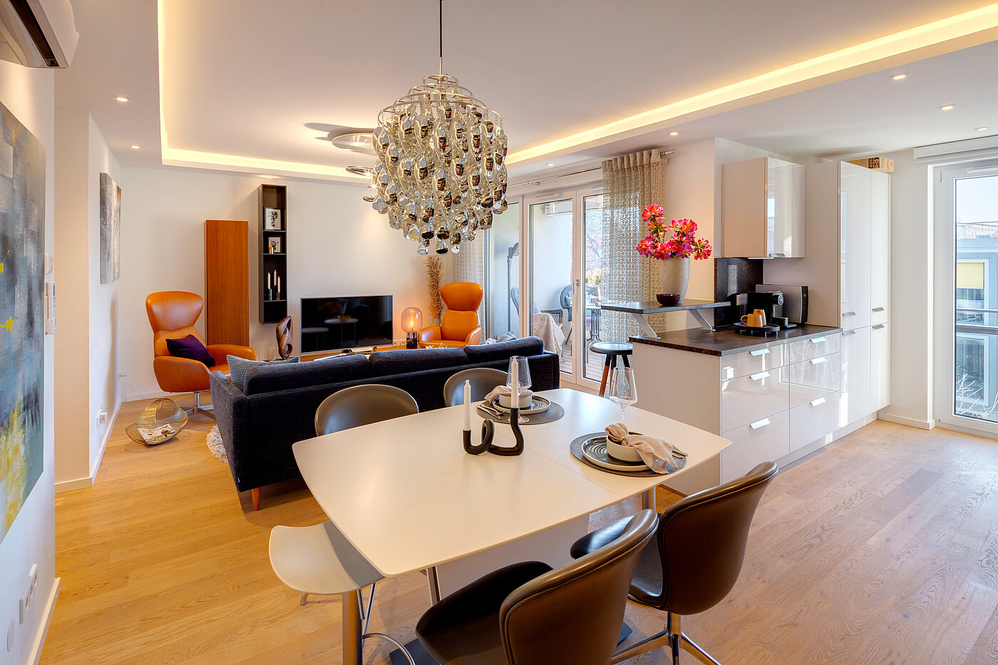 Appartamento a 4 camere | München-Bogenhausen | 70380 | Wohnzimmer...