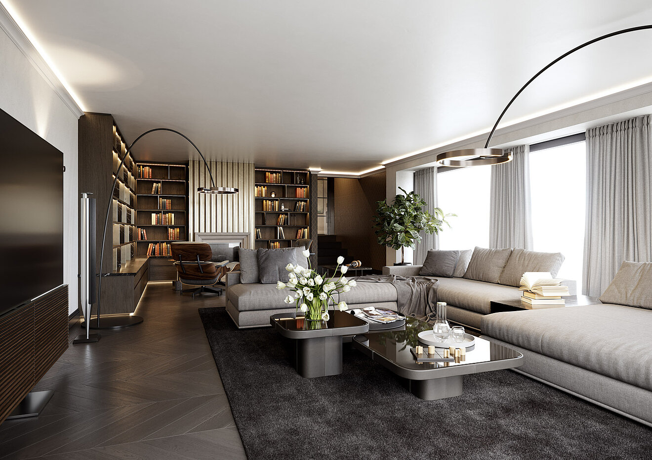 Proprietà speciale a 15 camere | Bad Wiessee | 701592 | Landhaus Wohnbereich