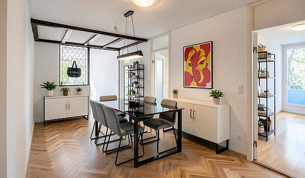 Appartamento a 3.5 camere | München-Bogenhausen | 703051 | Möglicher Essplatz - (KI generiert)