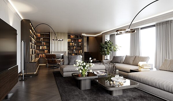 Proprietà speciale a 15 camere | Bad Wiessee | 701591 | Landhaus Wohnbereich