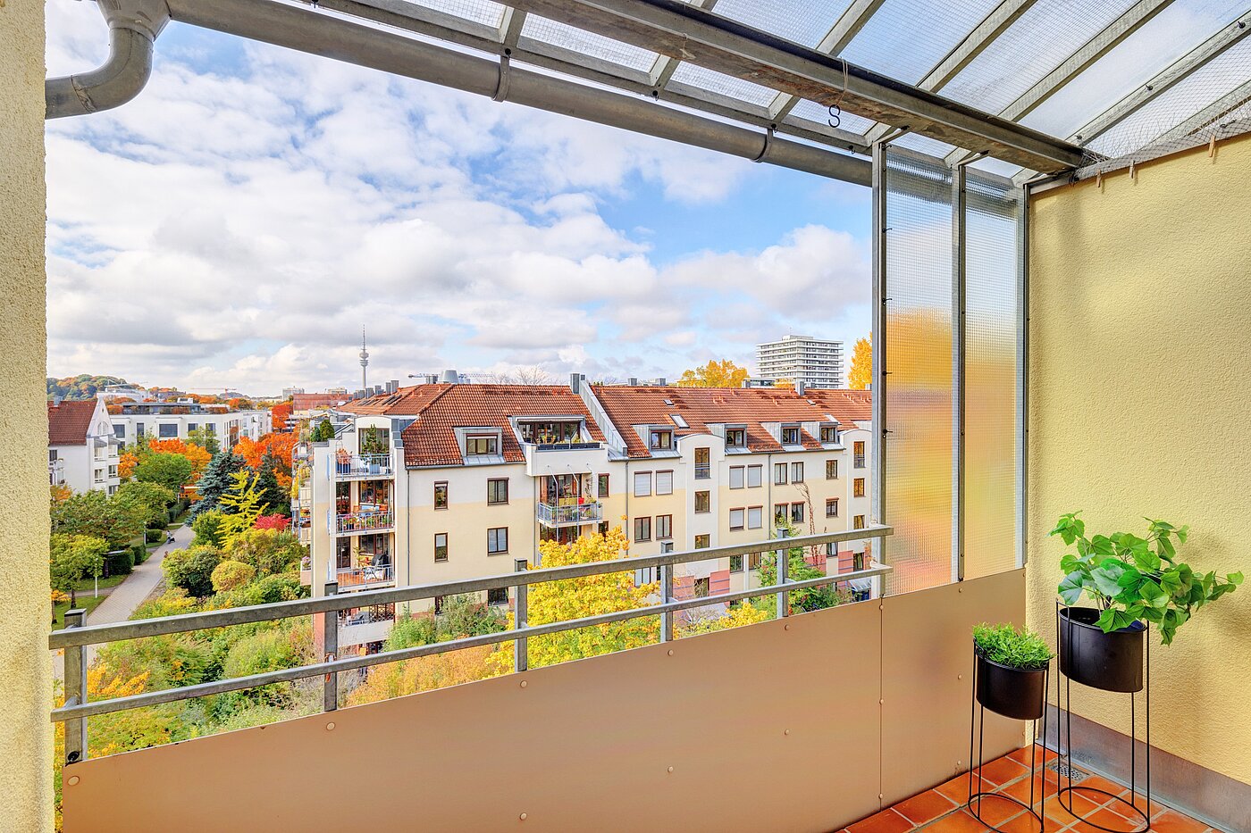 Appartamento a 3 camere | München-Schwabing | 70299 | Ausblick Loggia