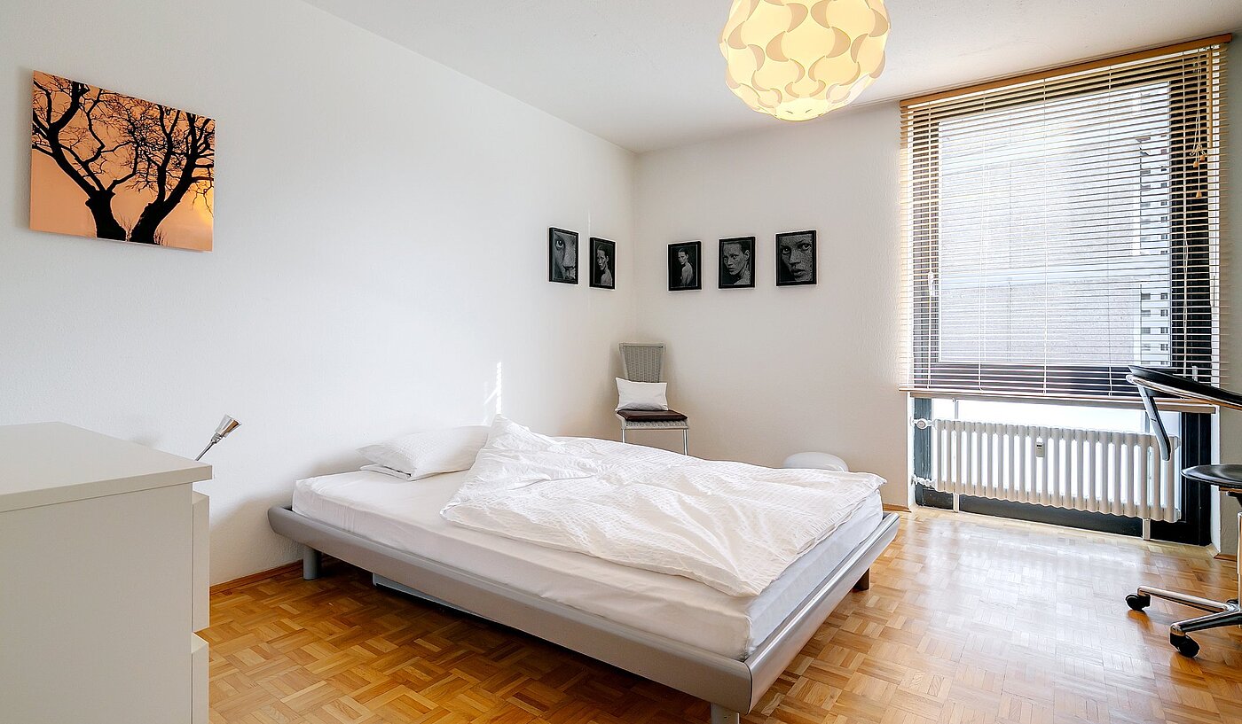 Appartamento a 2 camere | München-Schwabing | 2004ML1 | Geräumiges Schlafzimmer