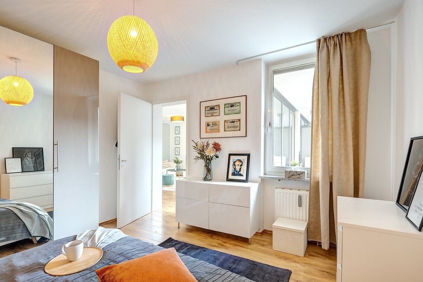 Appartamento a 2 camere | München-Maxvorstadt | 70001 | Mit Blick auf den Balkon