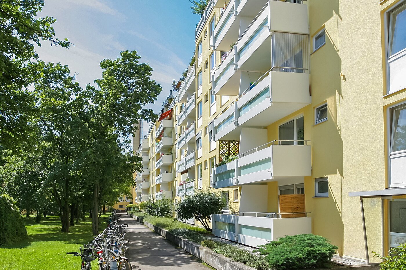 Appartamento a 2 camere | München-Nymphenburg | 1805ML3 | Hausansicht Gartenseite