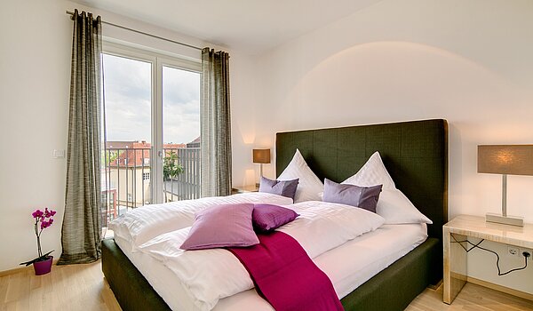 Appartamento a 2 camere | München-Maxvorstadt | 70023 | Schlafzimmer mit...