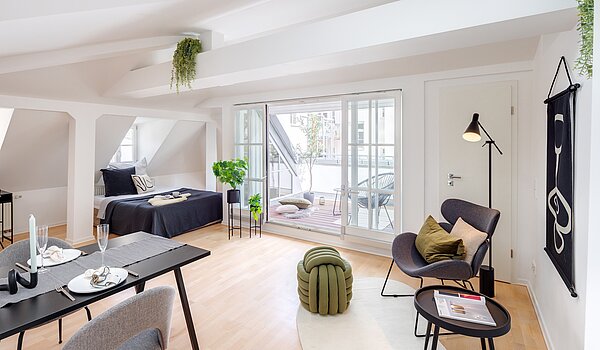 Appartamento mansardato a 1 camera | München-Sendling | 700402