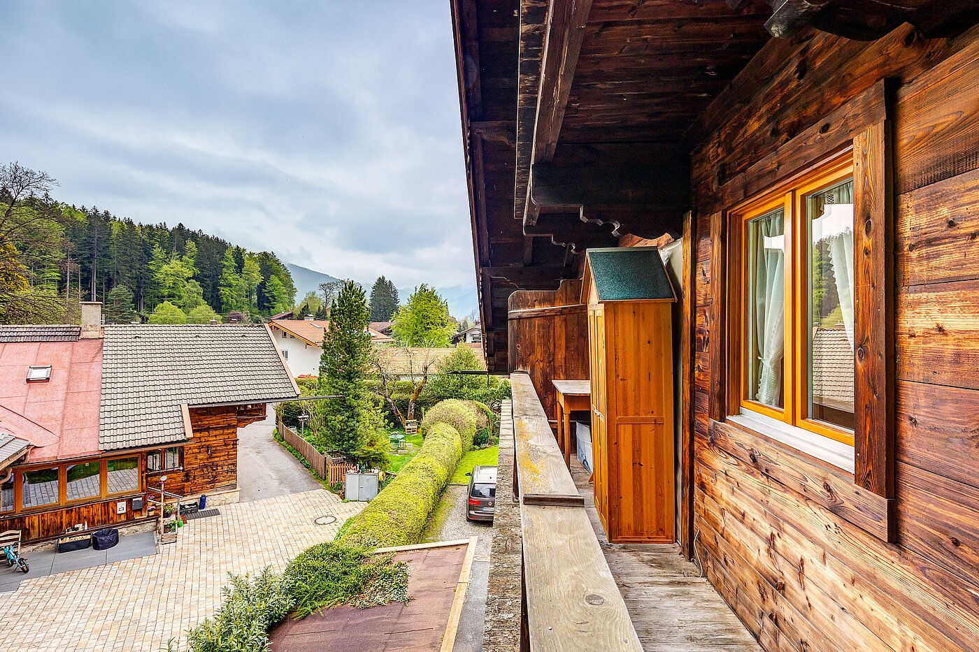 Appartamento mansardato a 2 camere | Bad Wiessee | 70017 | Blick vom Balkon