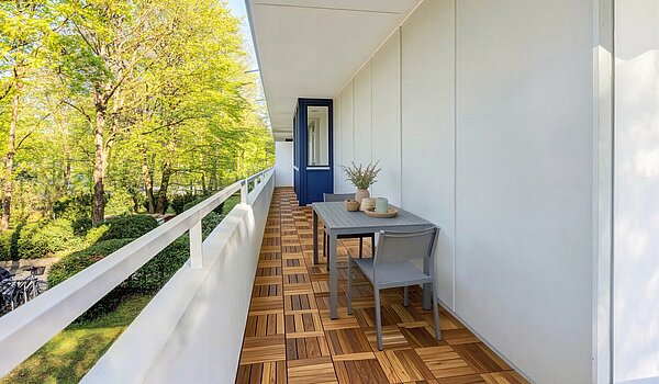 Appartamento a 3.5 camere | München-Bogenhausen | 703052 | Schattiger Nordbalkon (Visualisierung)