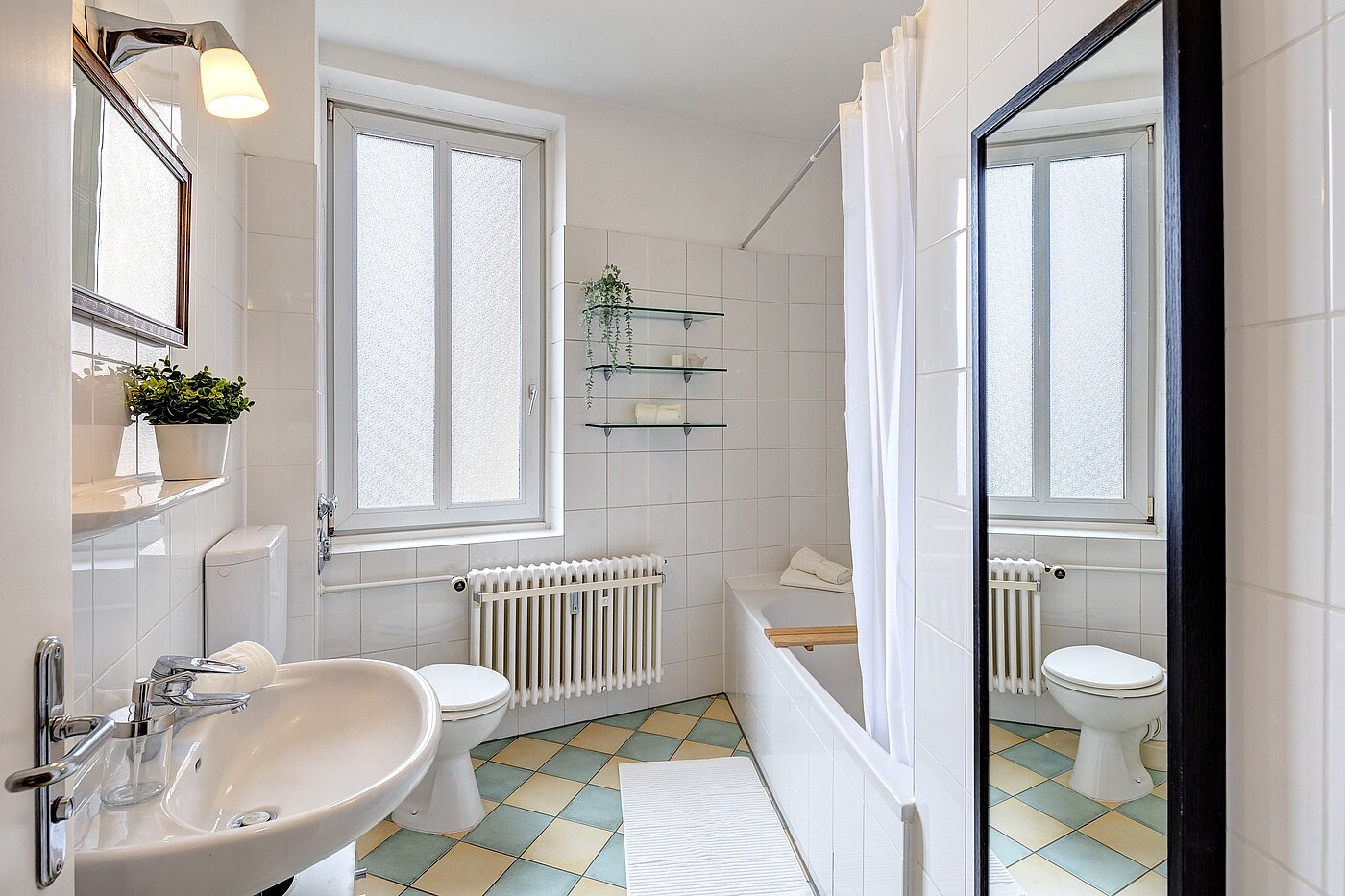 Appartamento a 1 camera | München-Schwabing | 701051 | Tageslichtbad mit...