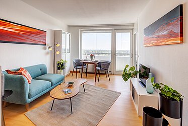 Solln: Appartamento arredato con vista panoramica