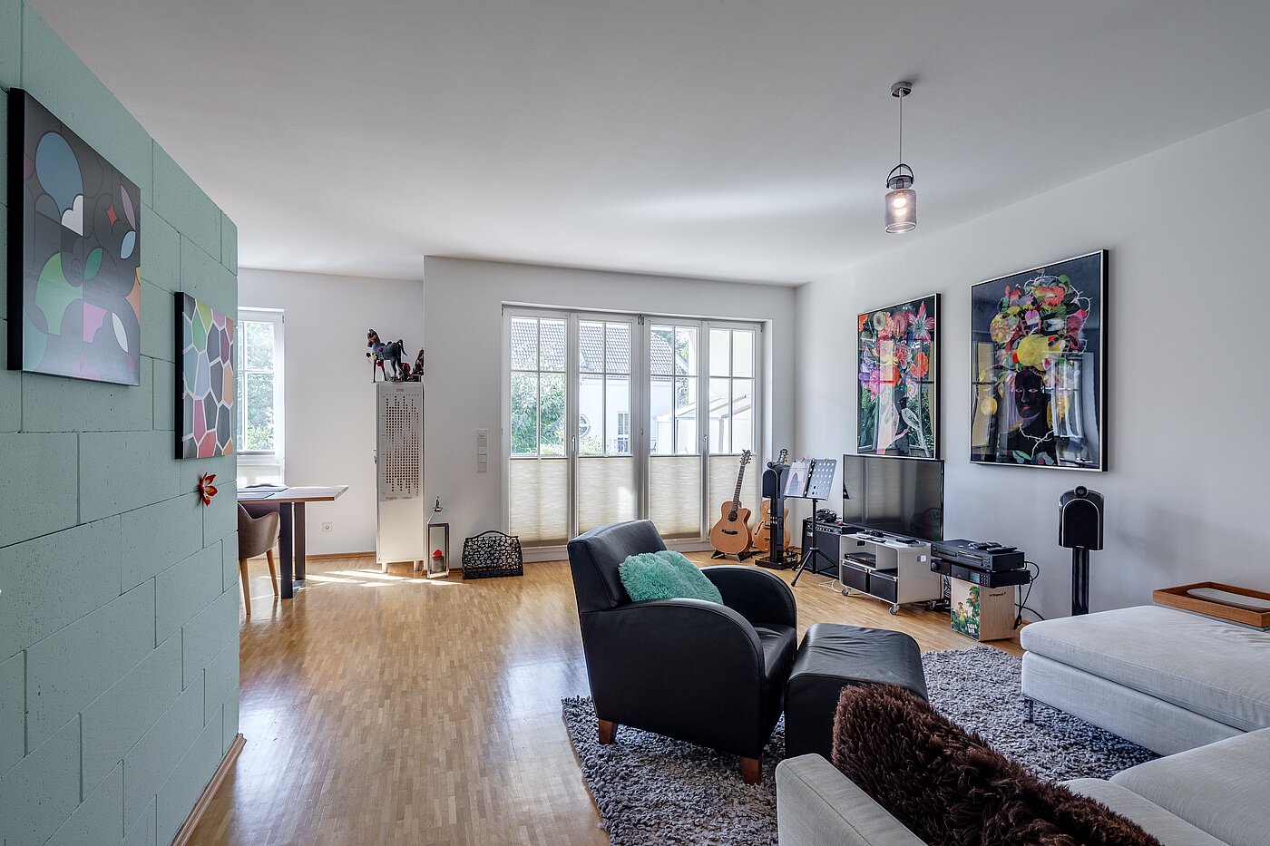Appartamento a 3 camere | München-Solln | 1809ML1 | Helles Wohnzimmer