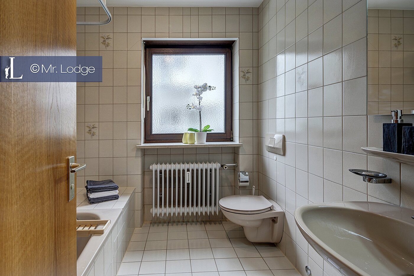 Appartamento al piano terra a 2 camere | München-Harlaching | 1704ML6 | Bad mit Fenster