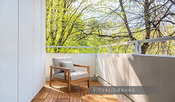 Appartamento a 3.5 camere | München-Bogenhausen | 703052 | Sonniger Westbalkon (Visualisierung)