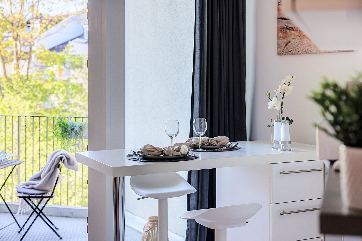 Apartment a 1.5 camere | München-Bogenhausen | 70378 | ...und Essbereich