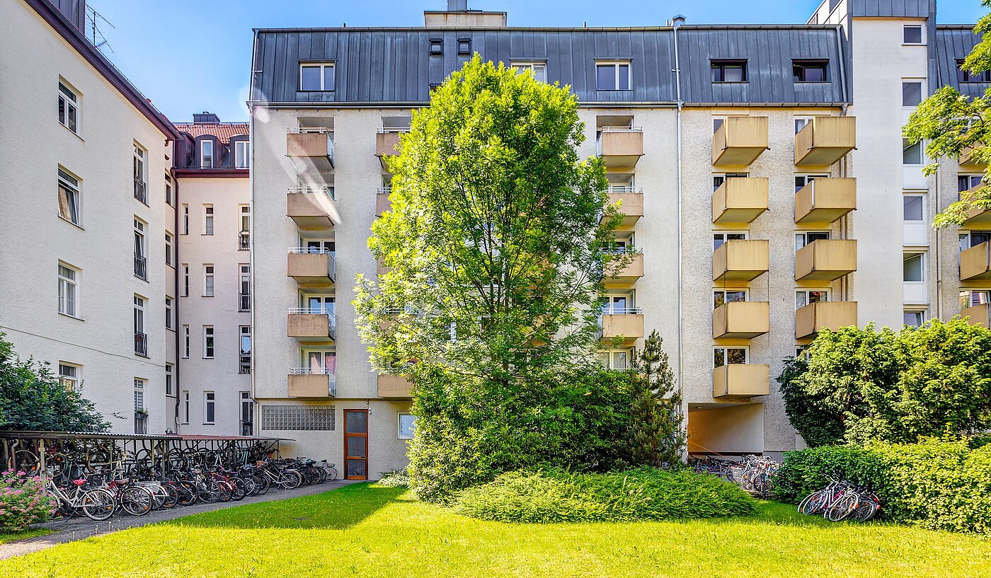 Appartamento a 1 camera | München-Schwabing | 2210ML3 | ...Gartenansicht