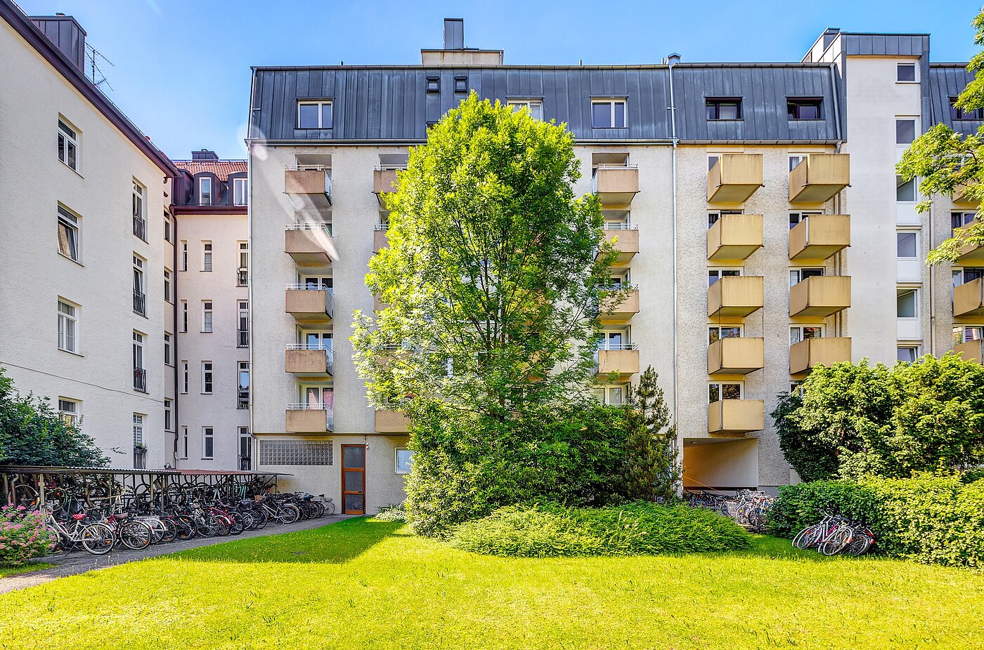Appartamento a 1 camera | München-Schwabing | 2210ML3 | ...Gartenansicht