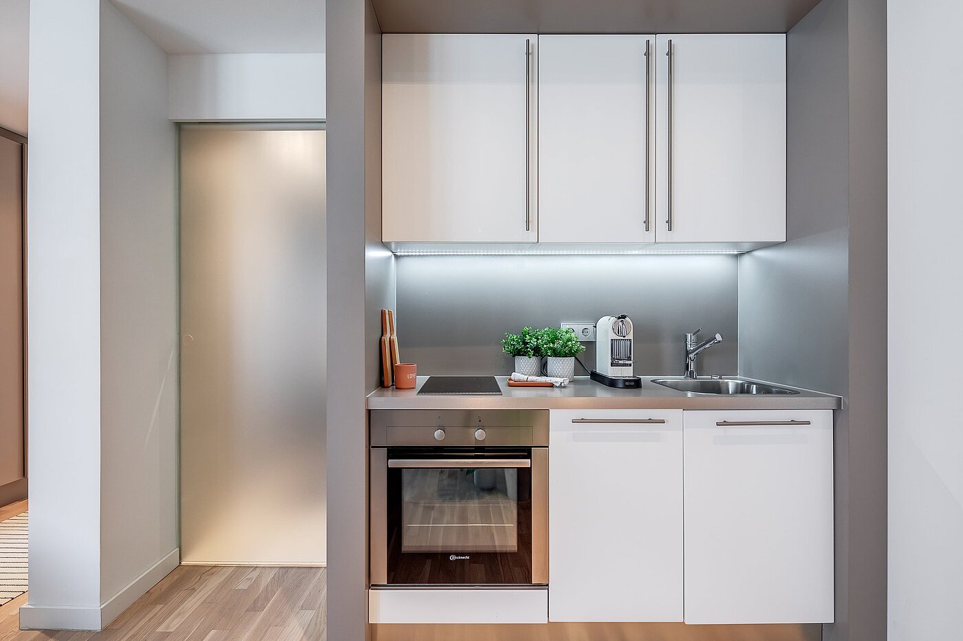 Appartamento a 1.5 camere | München-Bogenhausen | 1904ML6 | Moderne Kitchenette mit...