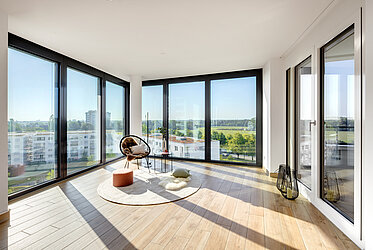 Obersendling: Esclusivo appartamento di 3 stanze ad Alpenglühen - disponibile