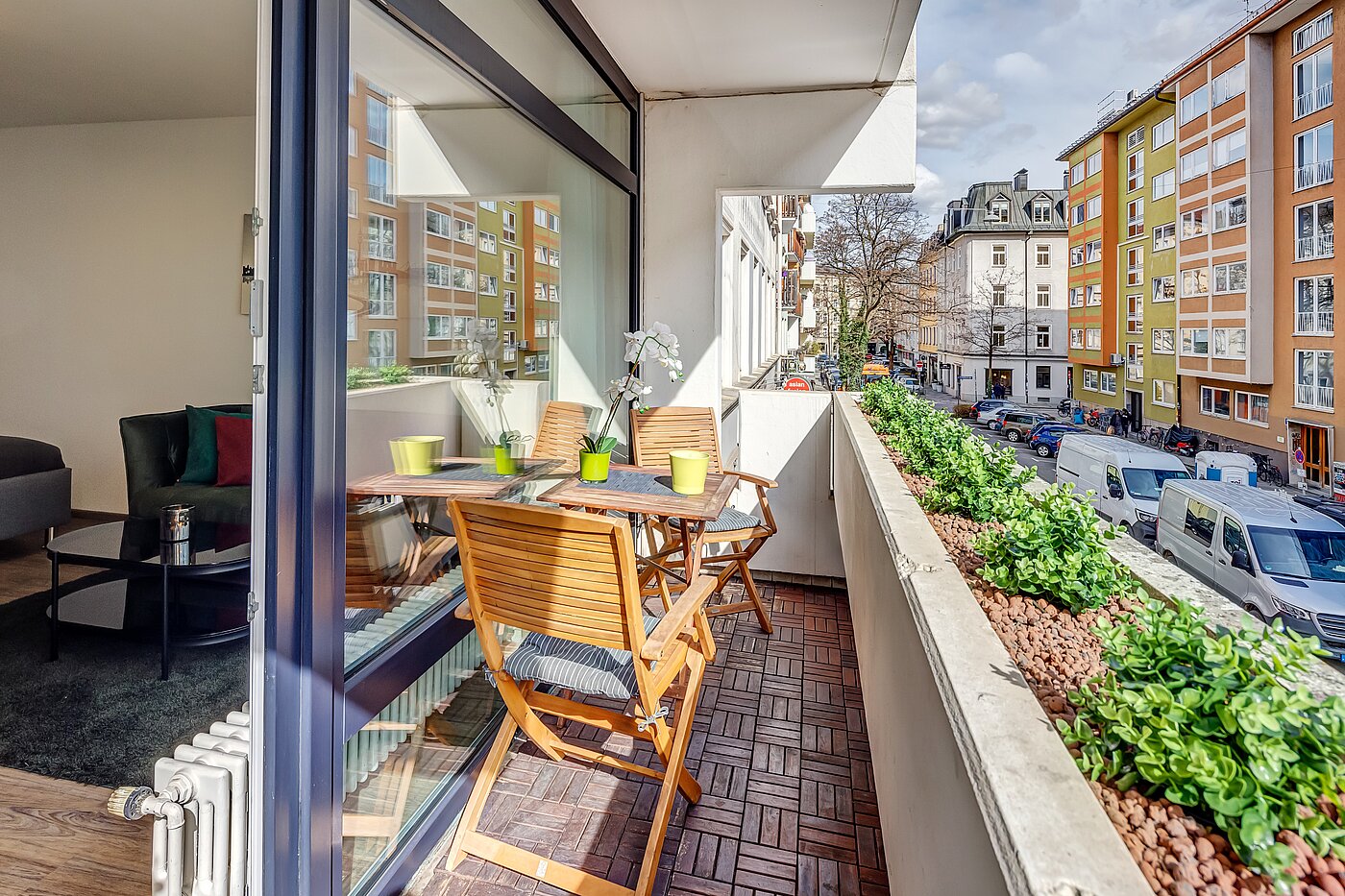 Appartamento a 1 camera | München-Ludwigsvorstadt | 70176 | Balkon mit Südost Ausrichtung