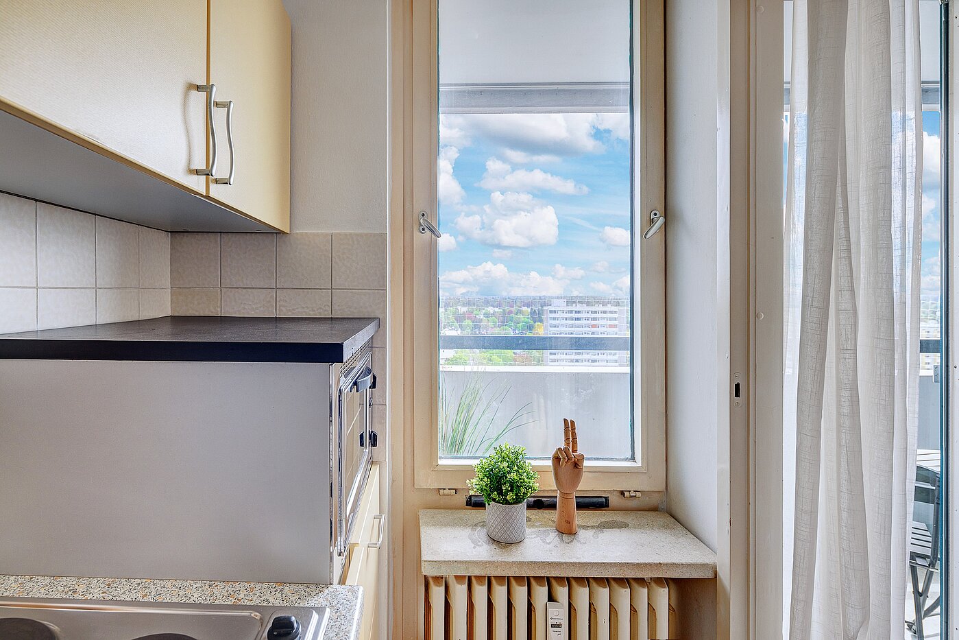 Appartamento a 1 camera | München-Solln | 2201ML92 | Küche mit Fenster