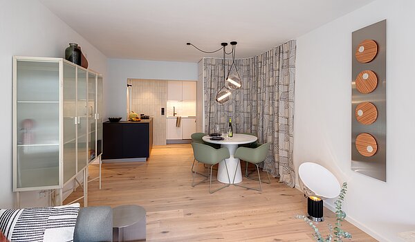 Appartamento a 2 camere | München-Isarvorstadt | 70459 | Offener Essbereich