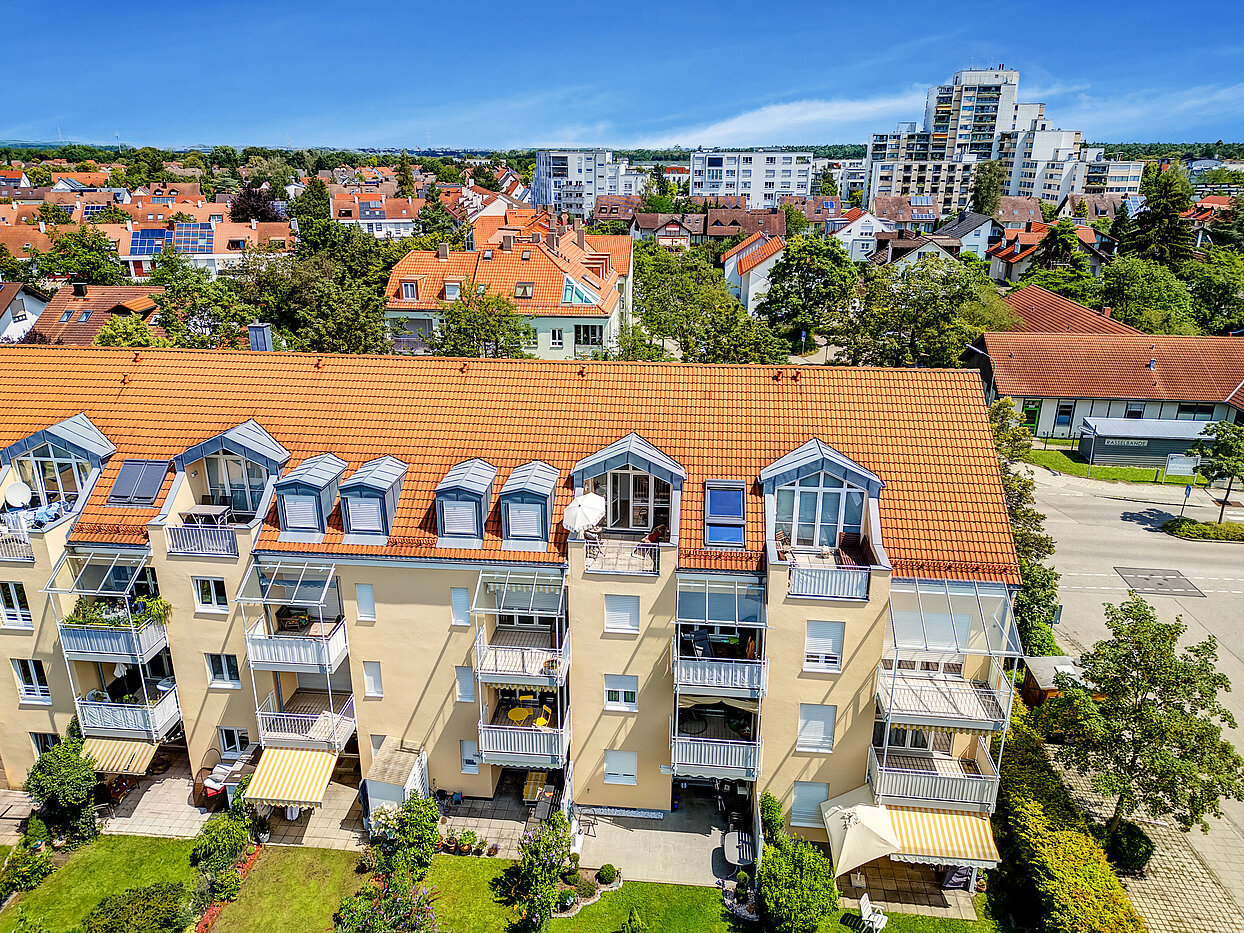 Appartamento a 2 camere | Unterschleißheim | 70138 | Gartenansicht
